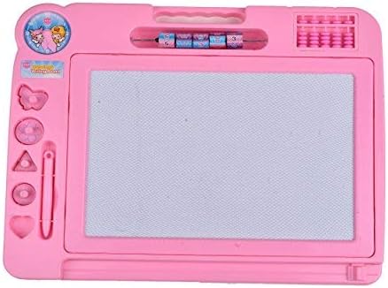 Baby Bucket A+B Magnetic Writing / Drawing Board / Magic Slate / Sketch Pad - [Rectangle Pink]
