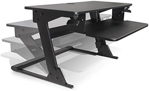 AscenDesk Desktop Sit-Stand Adjustable Workstation With Infinite Height Adjustment