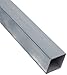 PVC-Hollow Rectangular Bar, Gray, NSF 61, 1-3/16