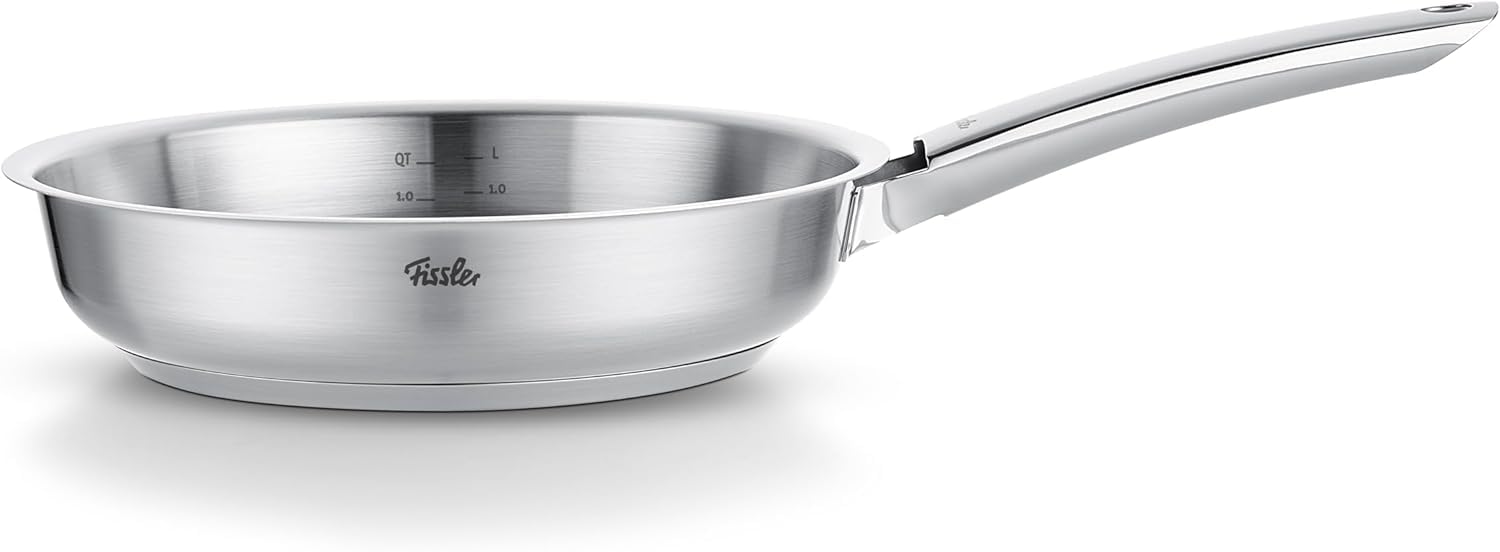Fissler Pure Collection/Edelstahl-Pfanne (Ø 24 cm) unbeschichtete Stielpfanne, Innenskalierung, MADE IN GERMANY – Induktion 2