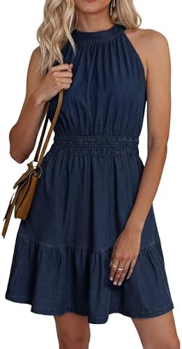 lightweight denim dress for older ladies Amazon.com: Denim Dress for Women Plus Size Casual Loose Long Sleeve  Classic Vintage Button Down Jean Shirt Dresses Midi Dress Dark Gray:  Clothing, Shoes & Jewelry