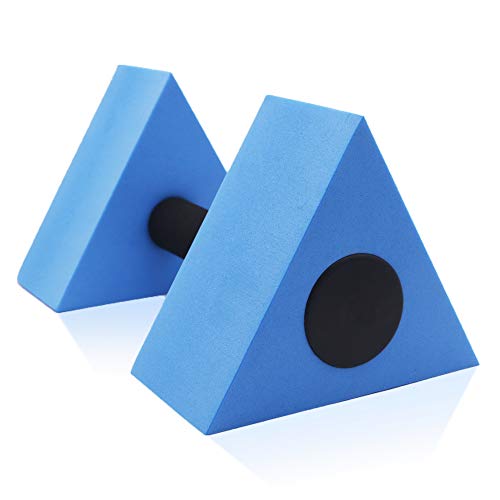 KLOLKUTTA Water Dumbells for Water Aerobics, Triangular Water Aerobics Equipment Barbells Foam Aqua Dumbbell for Pool Exercise
