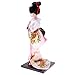 MonkeyJack 12inch Japanese Kimono Doll Geisha Figurine with Fan Ornaments Gift Art Craft Collectables Pink