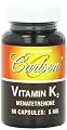 Carlson Vitamin K 5mg, 60 Capsules (Pack of 4)