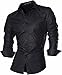 jeansian Men's Button-Down Slim Fit Long Sleeves Dress Shirts Tops Z029