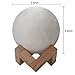 Moon lamp - Lampwin 5.9 Inch USB Rechargeable Dimmable LED 3D Full Moon Light Lantern, Touch Switch Warm / Cool White Crescent Enchanting Moon Night Light for Baby Nursery Kids Bedroom Home Decor Gift