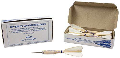 Widdy Classic American Style Steel Tip Darts, 12 Pack