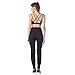 AIYIHAN Women Strappy Sports Yoga Bra High Impact Workout Running Bra Black S