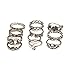 Zealmer Knuckle Ring Set Retro Silver Set of Rings Sun Moon Flower Leaves Statement Stacking Band Ring Set