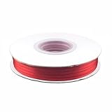 1/8in. Wide Double Faced Satin Ribbon - Red (100 yard spool)