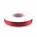 1/8in. Wide Double Faced Satin Ribbon - Red (100 yard spool)