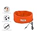 eBerry [Ultra Thin Sleep Headphones + Storage Pouch] Sleeping Headphones Sleep Headset Headband with Earphones Yoga Workout Headsets for MP3 MP4 Smartphones (Orange) + eBerry Carrying Pouch