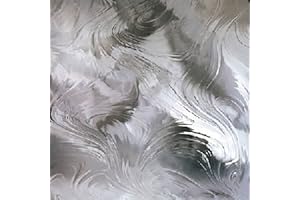 STALLINGS STAINED GLASS Spectrum Clear Baroque Cathedral Glass, 8X12in Sheet