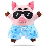 DRMOOD Animal Stuffed Pillows Cute Plush Pig Pillow Kids Soft Plush Toy Gifts for Birthday,Christmas,Pink,18.5inch