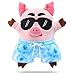 DRMOOD Pig Plush Pillow,Cute Stuffed Animal Pillows for Kids Super Soft Plush Toys for Sleeping,Bed,Couch,Chair,Home Decor,Pink,18.5 inch