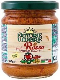 Premium Red Pesto Sauce by Fattorie Umbre (6.35 ounce)