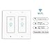 Smart Light Switch, Wireless Standard Smart Socket Outlet,WiFi Switch In-wall,Remote Control Your Fixtures From Anywhere,Timing Function,Compatible with Amazon Alexa (Smart Switch In Wall KS602-2Gang)