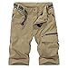 Kolongvangie Men’s Outdoor Super Lightweight Quick Dry Stretchy Cargo Shorts with Multi Pockets (No Belt)thumb 1