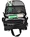 Rio Diaper Backpack with Baby Bottle Cooler and Changing Mat, Shoulder Baby Bag, Food Cooler, Clip to Stroller (Black/Black) - Obersee