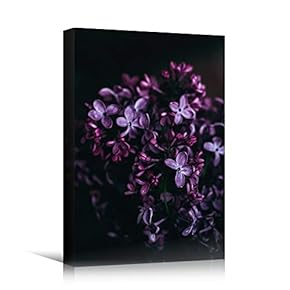signwin Canvas Wall Art Purple Petal Close Up...
