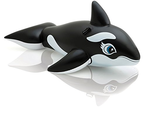 Intex whale ride-on, 76" x 47", for ages 3+