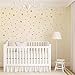 Light up world Wall Decals with Gold Glitter Sparkling Wall Stickers Removable Home Decoration Easy to Peel & Stick Safe on Painted Walls DIY Vinyl Decor for Baby Kids Nursery Bedroom (Glitter dot)