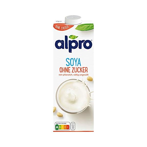 Alpro Soya Drink ungesüßt, ohne Zuckerzusatz, 100 % pflanzlich - 1L - 6x – Bild 3