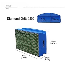 SHDIATOOL Diamond Hand Polishing Pads Foam Back for