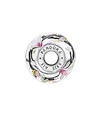 Pandora abalorio de vidrio de jardín encantado, 797014