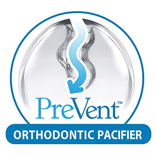 Dr. Brown's PreVent Orthodontic Baby Pacifier, Suction Free Air Channel