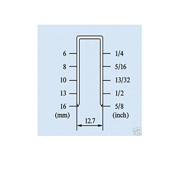 Druckluft Tacker Klammer Klammern Druckluft Nagler Rückenbreite 12,7mm -12,8mm – Bild 5
