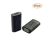 Seadream 2-Pack USB Type C Extension Adapter,USB 3.1 USB C Female to Female Coupler Connector for Samsung Galaxy S8, Google Pixel, Nintendo Switch and More (2Pack F to F)