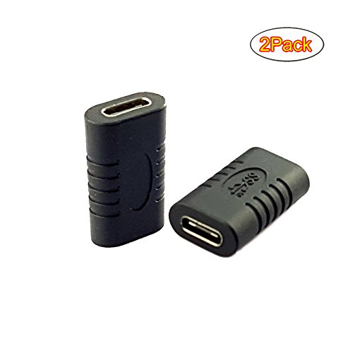 Seadream 2-Pack USB Type C Extension Adapter,USB 3.1 USB C Female to Female Coupler Connector for Samsung Galaxy S8, Google Pixel, Nintendo Switch and More (2Pack F to F)