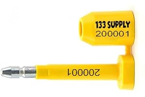 133 SUPPLY Bolt Seals for Trailers, Bolt Seal for Cargo Container Seals for Trucks Metal Trailer Seals, Metal Seals Container Seal, Metal Truck Seal, Security Seal Load Freight Shipping Seals 50 Pack