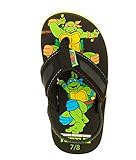 Teenage Mutant Ninja Turtles Toddler 7-12 Boy's Canvas Flip Flop Sandals