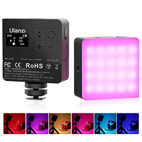 ULANZI VL49 Pro RGB Video Light, Mini Rechargeable