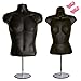 Male + Female Mannequin Torso by EZ Mannequins, Dress Form Body Display Stand, Easy Set Up and Transport, Great for Indoor Or Outdoor Table Products, Deluxe 8