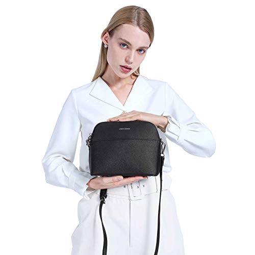Crossbody Bags for Women, Vegan Leather Dome Crossbody Purse with