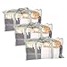 ATBAY Large Moving Bags with Strong Handles and Zippers,No Smell,Storage Bags Transparent 3 Packs