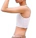 Ostart LES Lesbian Tomboy Short Vest Chest Binder Tops XL White