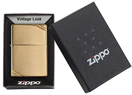ZIPPO (ジッポー) ライター 無地 フラットトップ 270 ブラスポリッシュ 正規輸入品