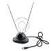 Wideskall Wideskall Universal Indoor Rabbit Ear TV Antenna for HDTV Ready VHF UHF Dual Loop Coaxial primary