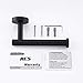 KES Vertical Toilet Paper Holder Bathroom Tissue Holder Paper Roll Dispenser SUS 304 Stainless Steel Rustproof Toilet Roll Holder Wall Mount Matt Black, A2075S12-BK