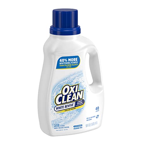 OXICLEAN WHITE REVIVE LAUNDRY WHITENER AND STAIN REMOVER LIQUID, 50 FL OZ