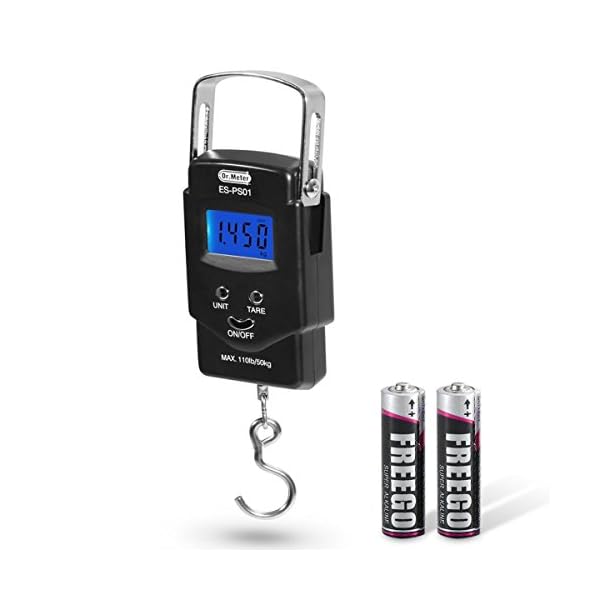 Backlit-LCD-DisplayDrmeter-PS01-110lb50kg-Electronic-Balance-Digital-Fishing-Postal-Hanging-Hook-Scale-with-Measuring-Tape-2-AAA-Batteries-Included