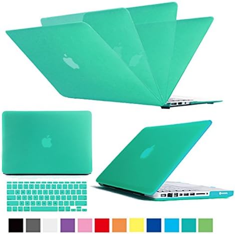 Multi Colors Hard Case Cover & Keyboard Cover Skin Snap On Case Cover For Macbook Air, Macbook Pro , Macbook Retina Display (Green, Macbook Air 13")