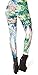 Womens Fashionable Digital Print Halloween Costume Graphic Design Stretch Seamless Leggings(Light Blue), One Size