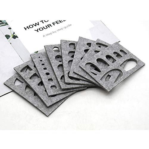 image for Eyessssty 8pcs Needle Felting Applique Mold,Wool Felt Mold DIY Craft T