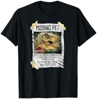 Amazon.com: Jurassic Park Vintage T-Rex Break Out T-Shirt Small