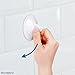 Suction Cup Hooks, Pack of 12 - Locking System - Extra Strong Vacuum Suction Power - Ideal Kitchen or Bathroom Hangers - for Towels, Bathrobes, Coats, Pans, Tools, etc. - No Drilling, Screws or Glue.